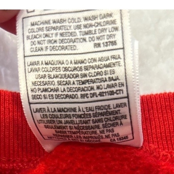 Fruit of the Loom Best‎ Red Venice Beach California Crewneck Sweatshirt Size L - Picture 5 of 9